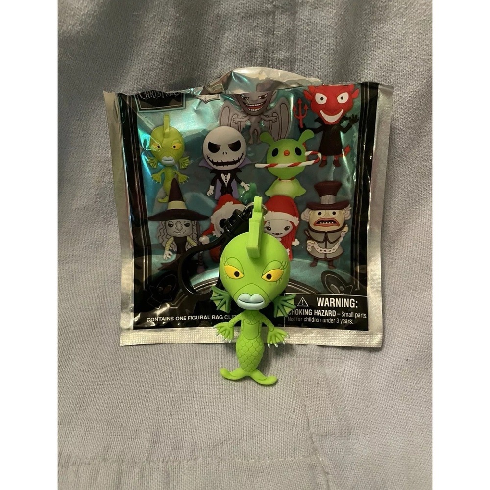 NEW Monogram Nightmare Before Christmas Series 6 3D Figure Bag Clip Undersea Gal